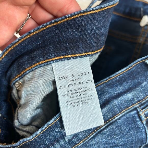 Rag & Bone Woodford Medium Wash Skinny Jeans - Size 28 - Picture 8 of 8